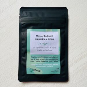 mascarilla facial con espirulina